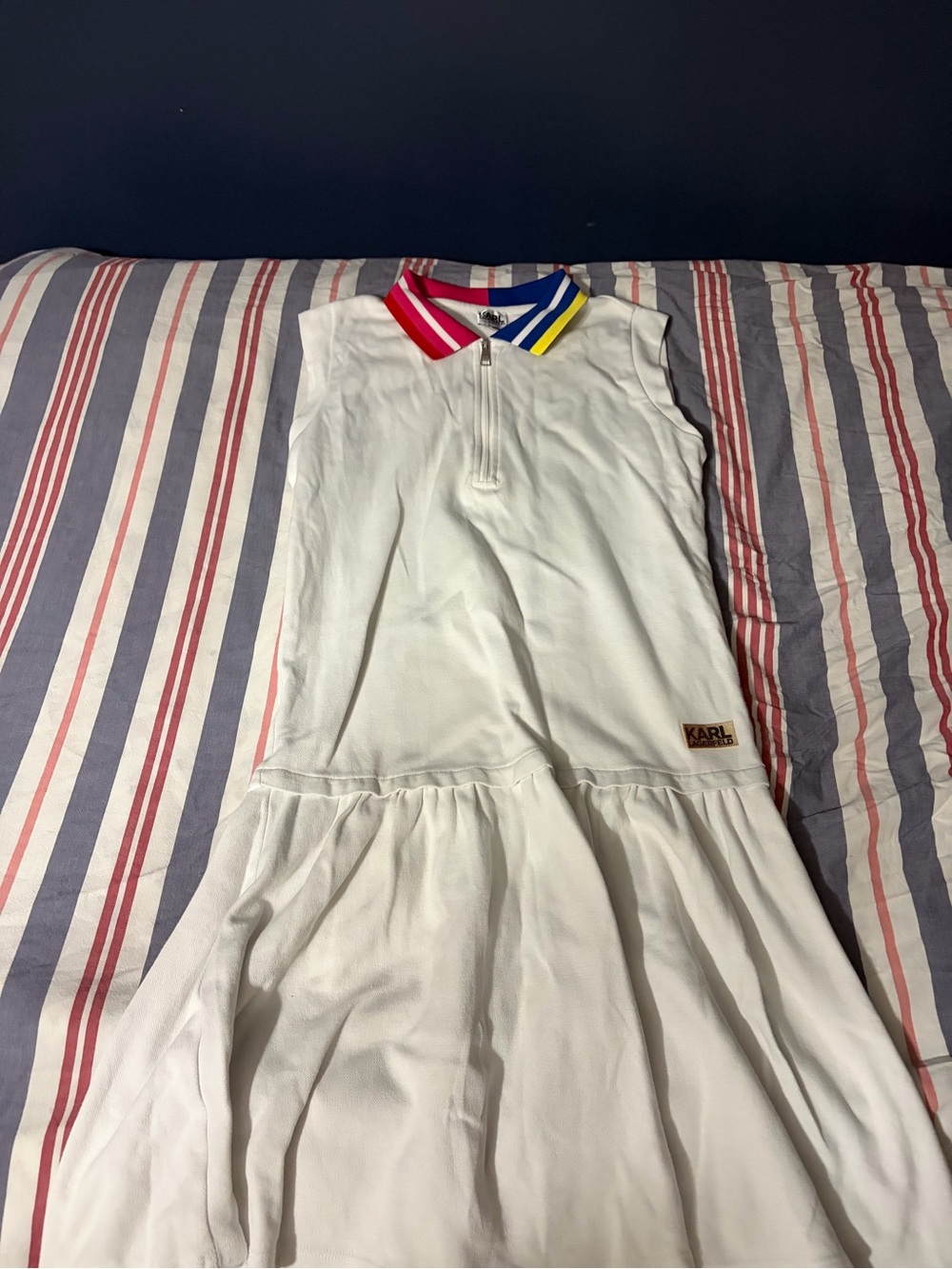 Karl Lagerfeld White polo dress. Size 16. Perfect condition